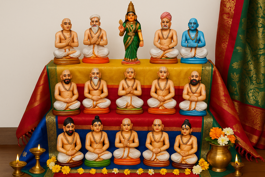 12 alwar saints golu set