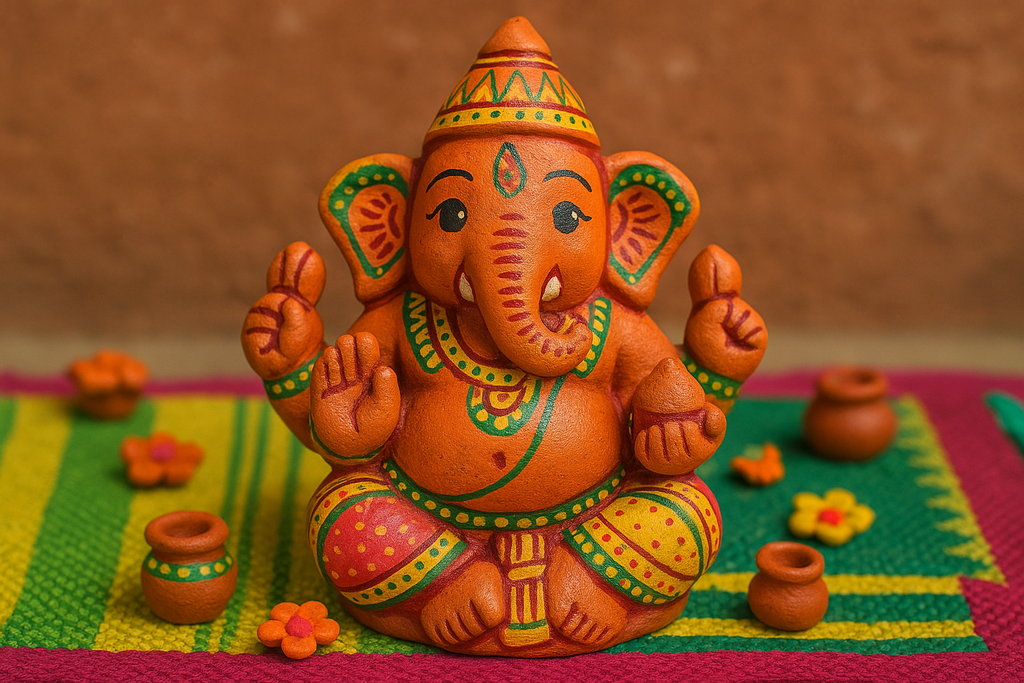 Ganesha clay doll