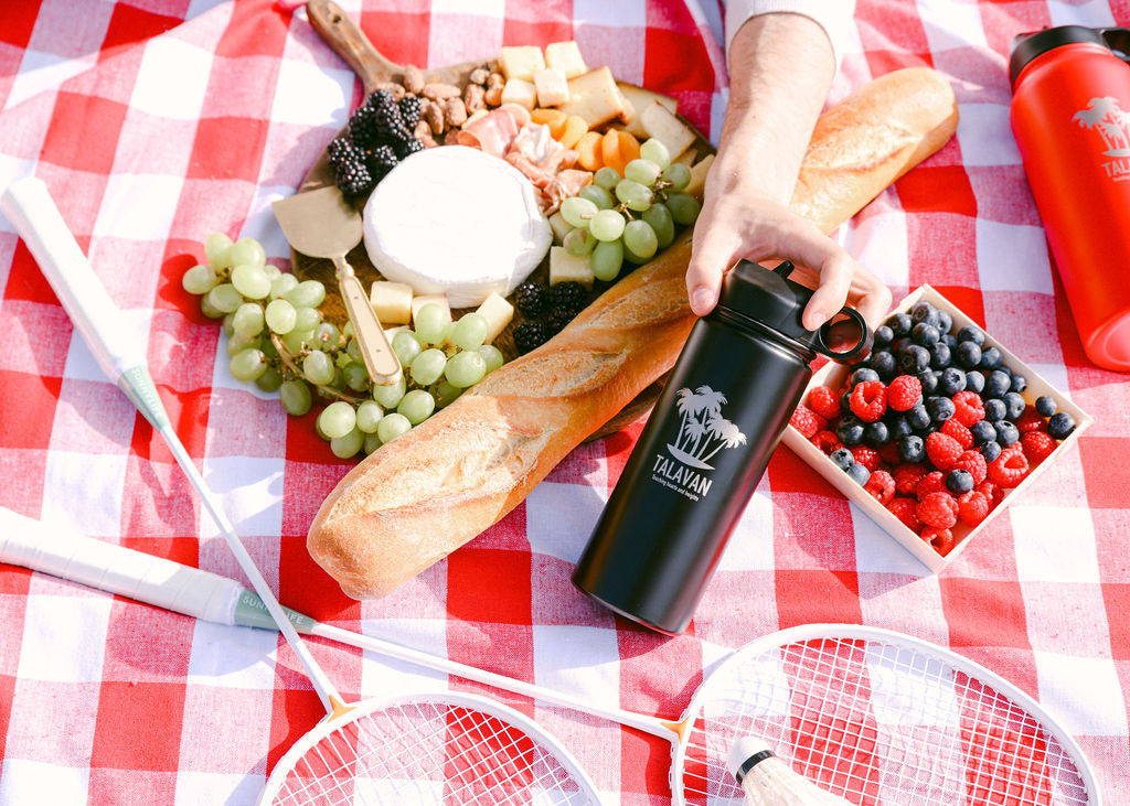 Chelsea Loren TalavanLLC Thermos Water Bottle Product Photography - Picnic Header
