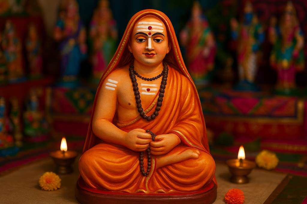 Adi sankara,  golu doll, navaratri, sankaracharya, clay doll