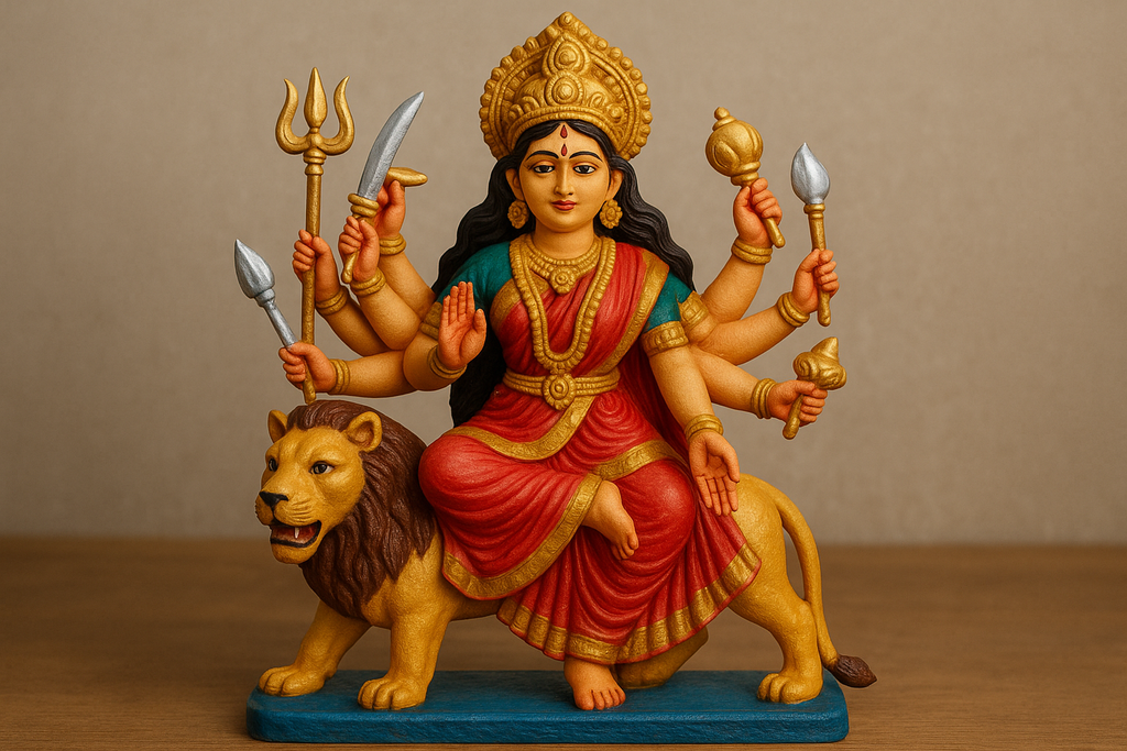 Durga doll, durgai, golu doll, navaratri, clay idol