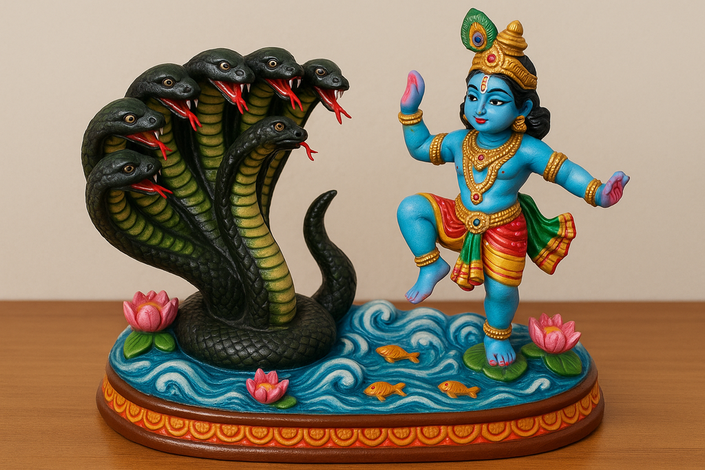 Kalinga narthanam Set, golu doll navaratri clay 